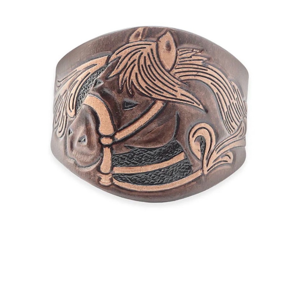 Myra-Leather Horse Bracelet